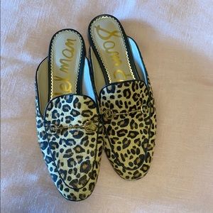 Sam Edelman cheetah mules